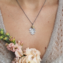 Halsband Tiny Mighty Oak - Brons/Guld