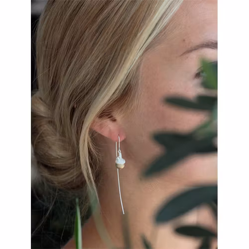 Earrings Scarlet Oak - Silver