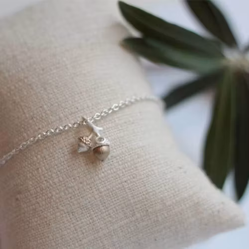 Bracelet Tiny Acorn - Silver