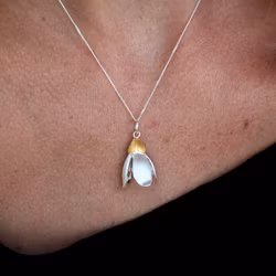Necklace Snowdrops - Silver/Gold