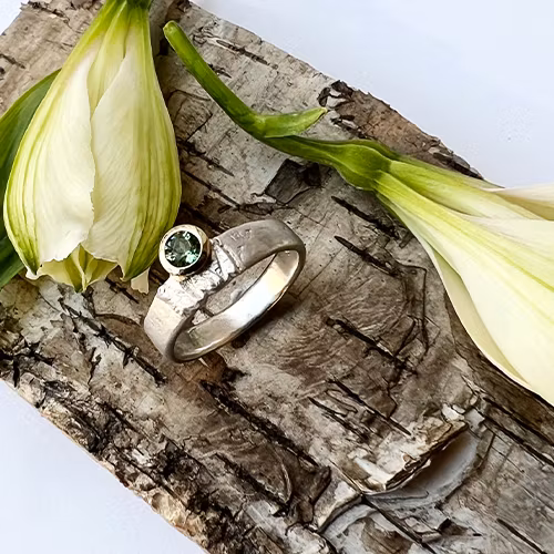 Misty Forest Moonlight Ring- Silver