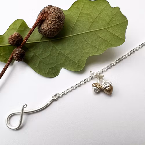 Bracelet Tiny Acorn - Silver