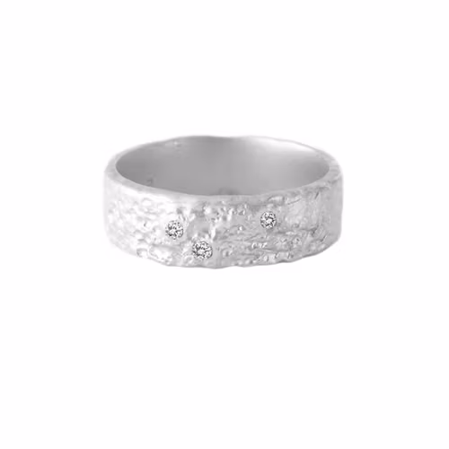 Misty Forest "Fields" Ring - Silver