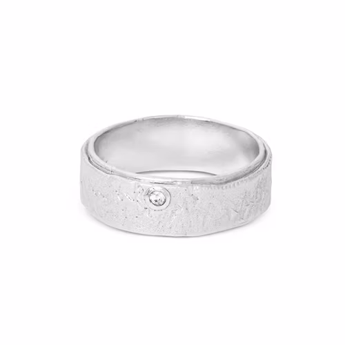 Misty Forest "Azure" Ring - Silver