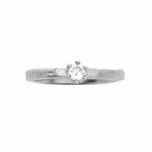Misty Forest "Raindrop" Ring - Silver