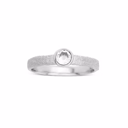 Misty Forest "Teardrop" Ring - Silver