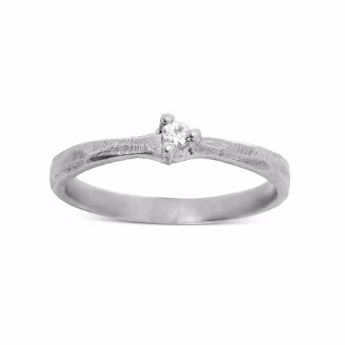Misty Forest Twig Ring- Silver