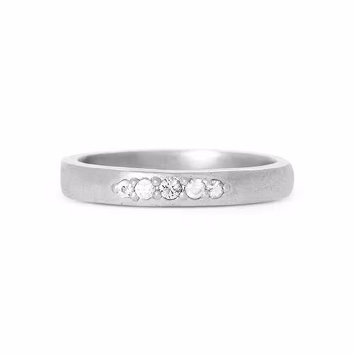 Misty Forest Water Ring- Silver