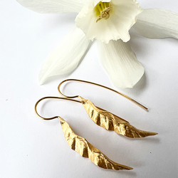 Örhängen Thin Leaves - Guld