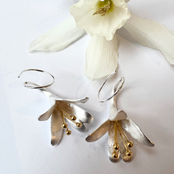 Örhängen Wild Flower - Silver/guld
