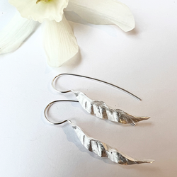 Örhängen Thin Leaves - Silver