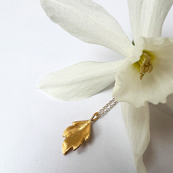 Halsband Tiny Leaf - Guld