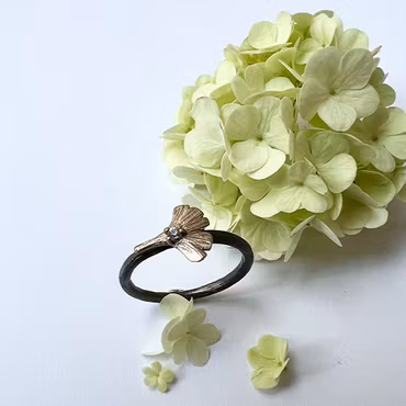 Ring Ichiban Ginkgo - Brons/Guld