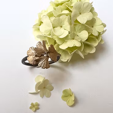 Ring Maya Ginkgo - Brons/Guld
