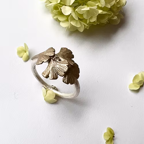 Ring Maya Ginkgo - Silver