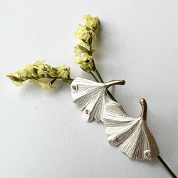 Örhängen Ueno Ginkgo - Silver
