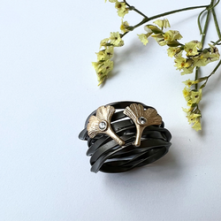 Ring Ginkgo Biloba - Brons/Guld