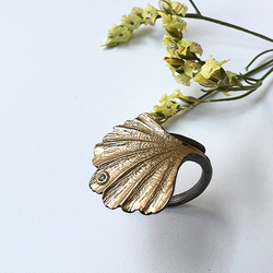 Ring Nagoya Ginkgo - Brons/Guld