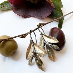 Örhänge Patmos Olive - Brons/Guld