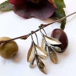 Earring Patmos Olive - Bronze/Gold
