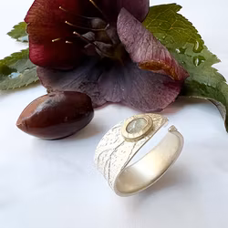 Ring Korfu Olive - Silver