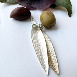 Halsband Folegandros Olive - Silver