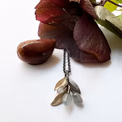 Necklace Antiparos Olive - Bronze/Gold