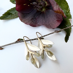 Örhängen Patmos Olive - Silver