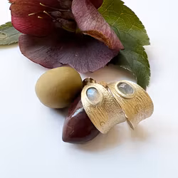 Earrings Amorgos Olive - Bronze/Gold