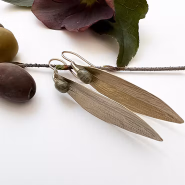 Örhängen Skopelos Olive - Brons/Guld
