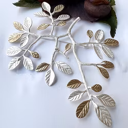 Brooch Hairpin Thessaloniki Olive - Silver