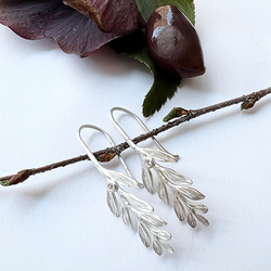 Örhängen Milos Olive - Silver