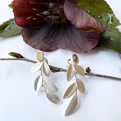 Earrings Wild Olive - Silver