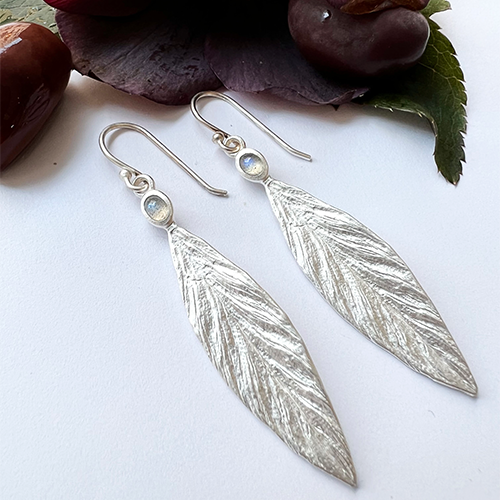 Örhängen Santorini Olive - Silver