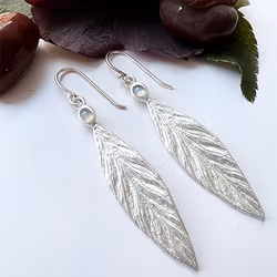 Earrings Santorini Olive - Silver