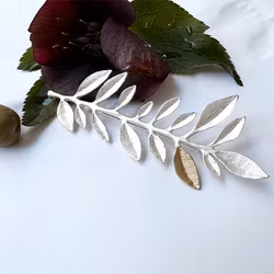 Brooch Olive Branch - Silver