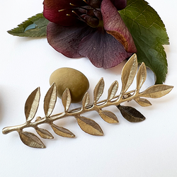 Brooch Olive Branch - Brons/Guld