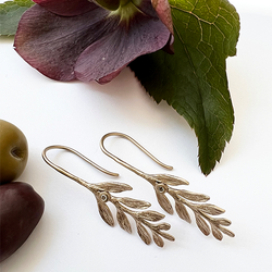 Örhängen Milos Olive - Brons/Guld