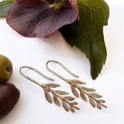 Earrings Milos Olive - Bronze/Gold