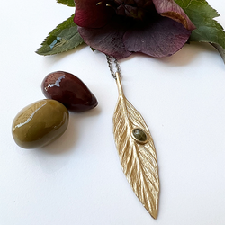Halsband Halkidiki Olive - Brons/Guld