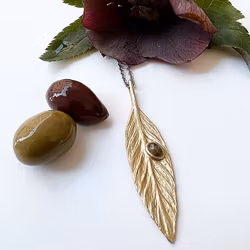 Halsband Halkidiki Olive - Brons/Guld