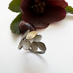 Ring Thassos Olive - Brons/Guld