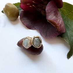 Örhängen Mykonos Olive - Brons/Guld