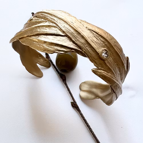 Armband Naxos Olive - Brons/Guld