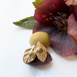 Örhängen Samos Olive - Brons/Guld
