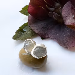 Earring Mykonos Olive - Silver