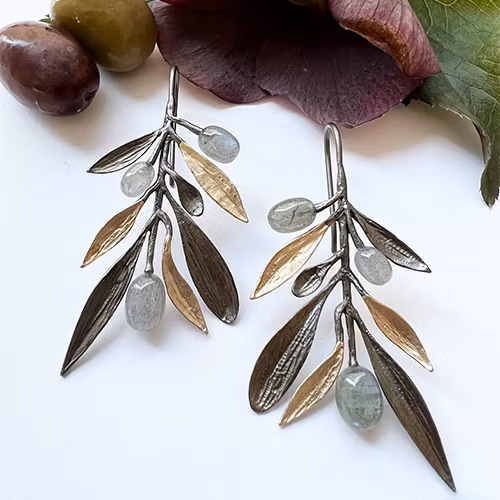 Earrings Kalymnos Olive - Bronze/Gold