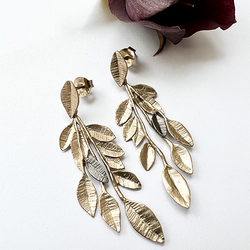 Örhängen Olive Branch - Brons/Guld