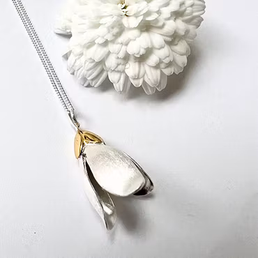 Halsband Snödroppar - Silver/Guld