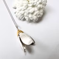 Necklace Snowdrops - Silver/Gold